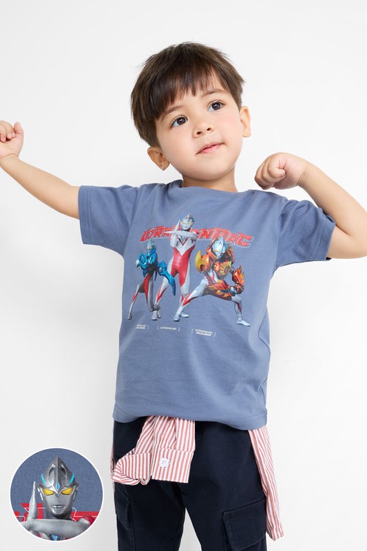 超人力霸王印花T恤-09-童