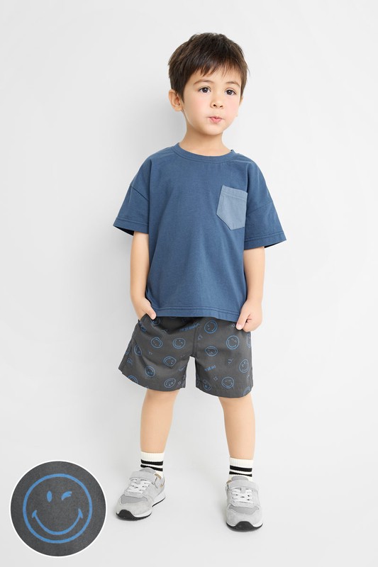 SmileyWorld®輕便鬆緊短褲-童