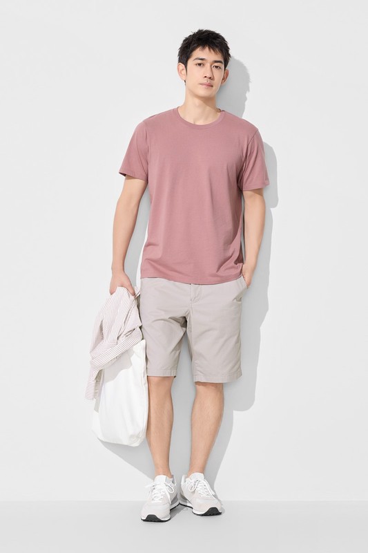 純棉圓領T恤-男