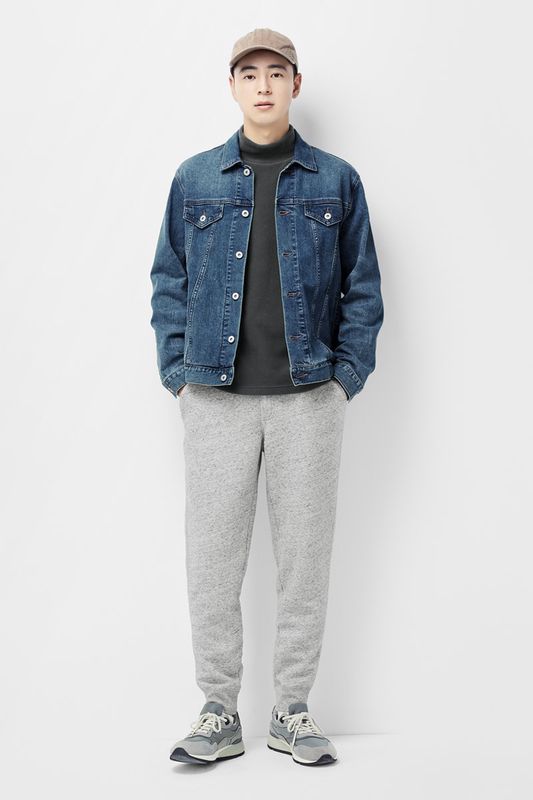 Fleece立領上衣-男