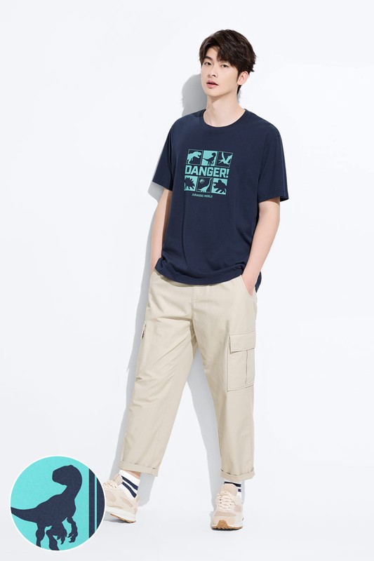 Jurassic World印花T恤-02-男