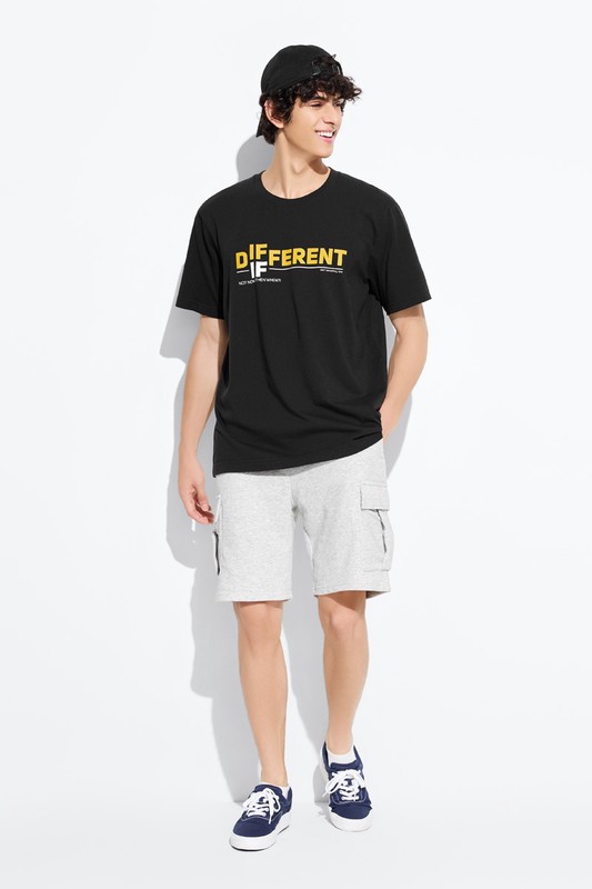 文字印花T恤-07-男