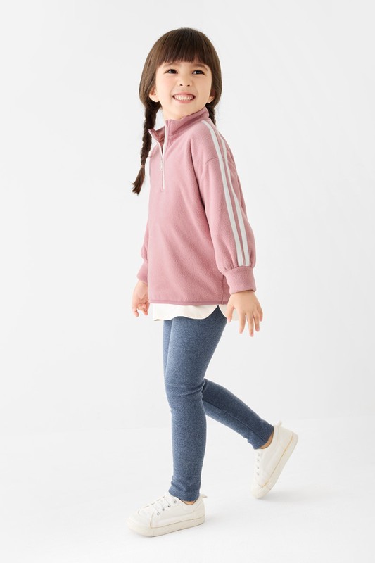 羅紋九分內搭褲-童