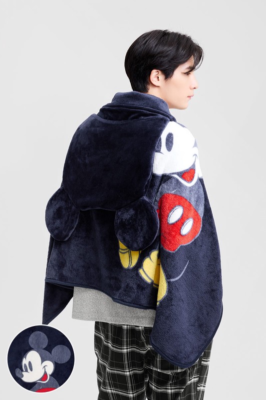 迪士尼系列珊瑚絨造型家居毯-01-中性款