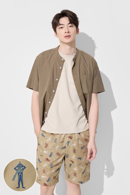 超人力霸王印花輕便短褲-男