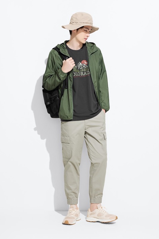 山景印花T恤-男