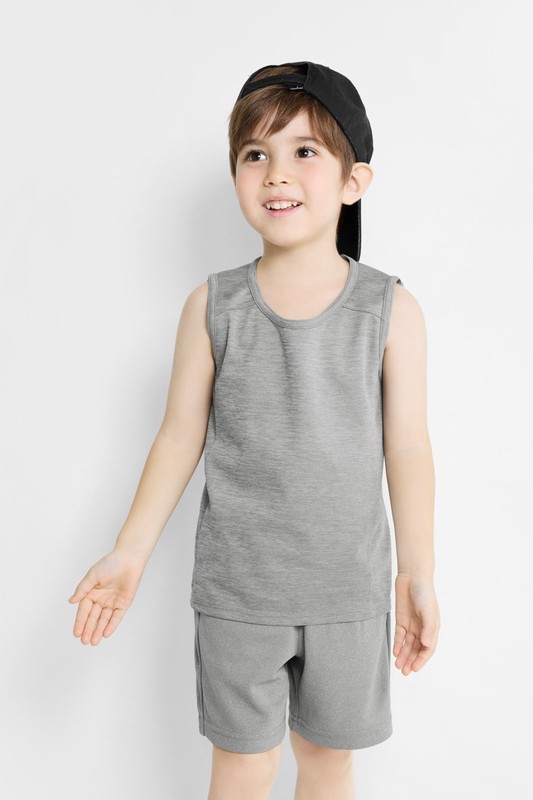 吸排網眼背心-童