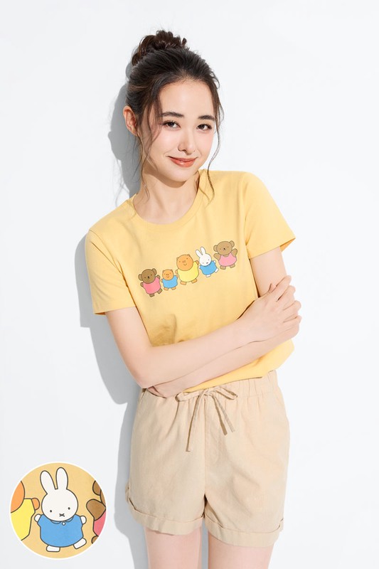 Miffy and Friends印花T恤-03-女