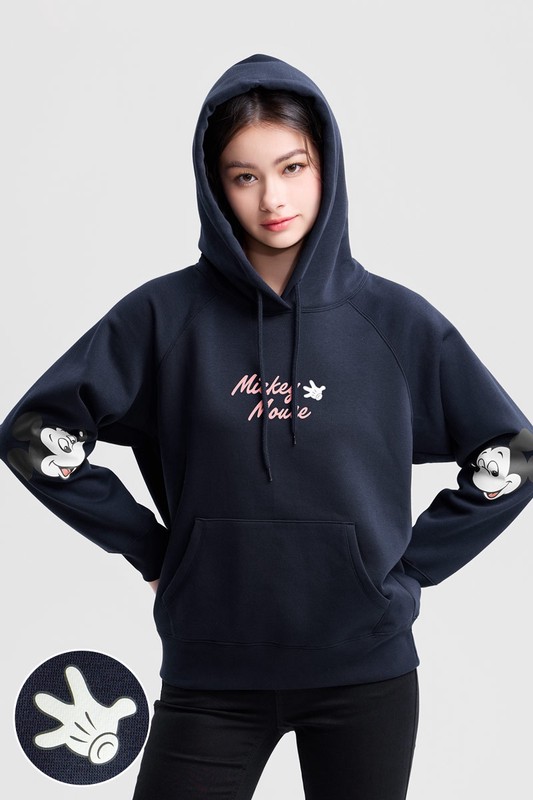 迪士尼系列刷毛印花連帽衫-14-女