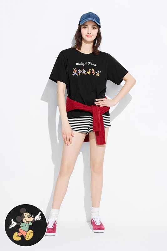 迪士尼系列寬版印花T恤-23-女