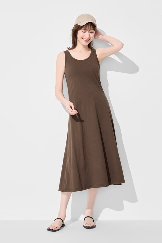 純棉背心長洋裝-女