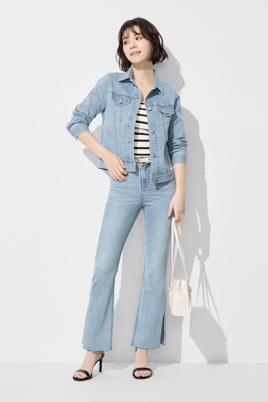 牛仔修身外套-女