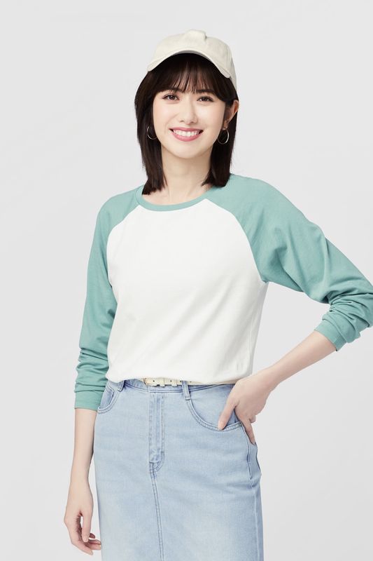 純棉拉克蘭長袖T恤-女