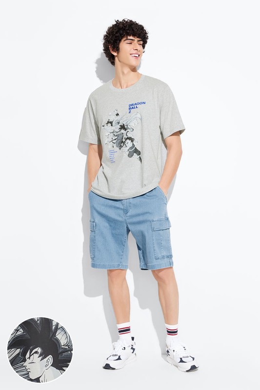 七龍珠Z厚版印花T恤-09-男