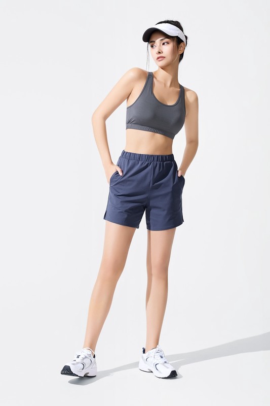 吸排彈性網眼短褲-女