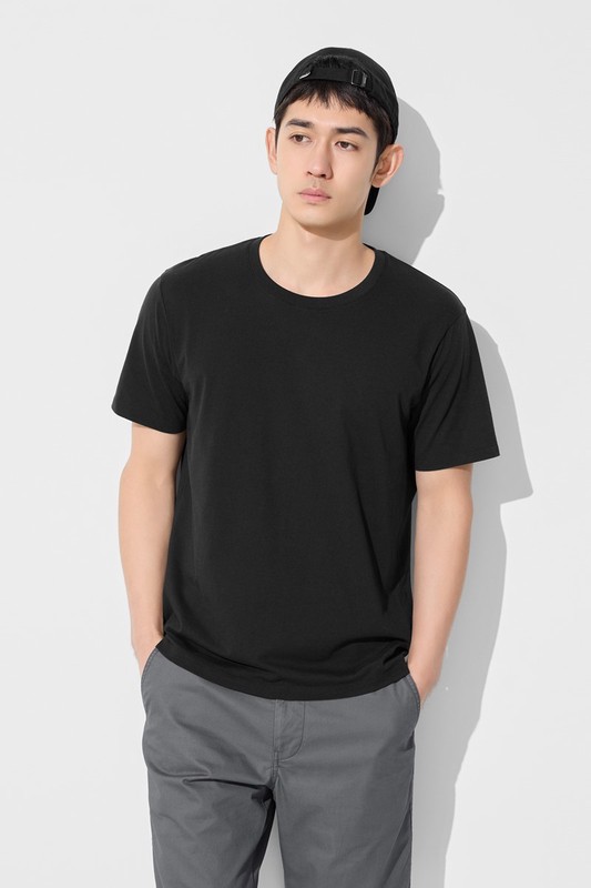 純棉圓領T恤-男