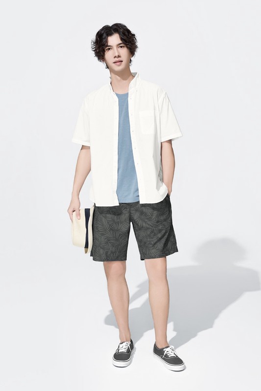 柔棉短袖襯衫-男