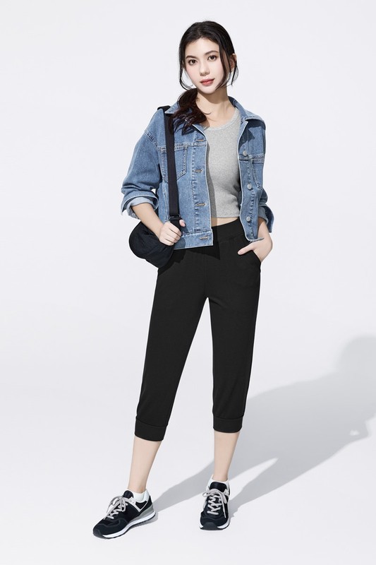 小毛圈七分褲-女