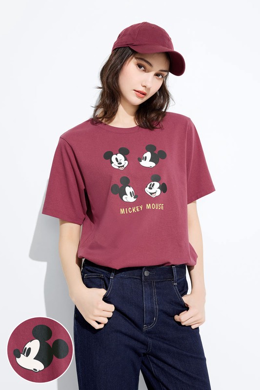 迪士尼系列寬版印花T恤-21-女