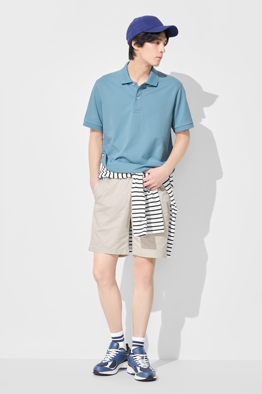 快乾網眼polo衫-男