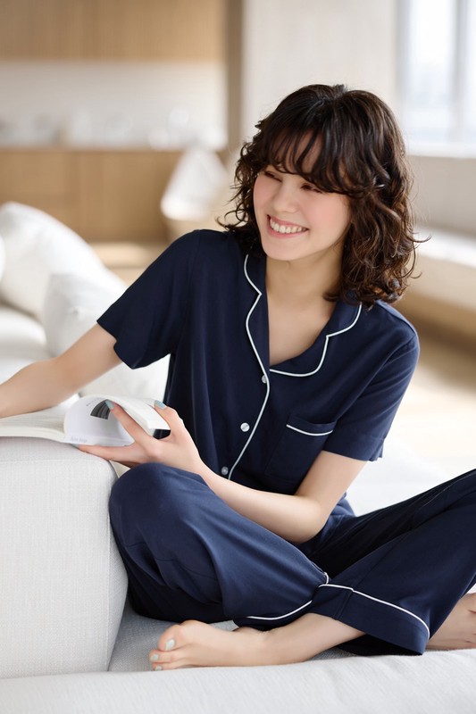 嫘縈長褲家居套裝-女