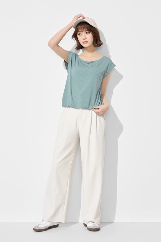 輕柔運動連袖上衣-女