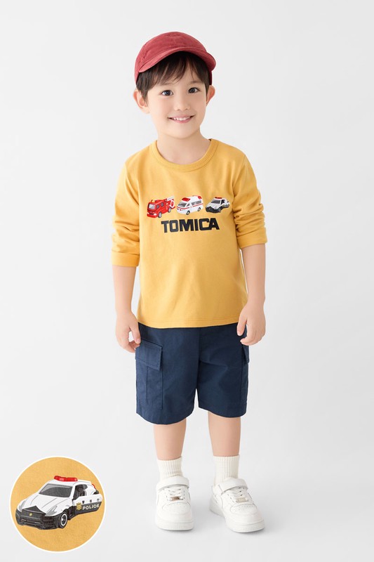 TOMICA長袖印花T恤-01-童