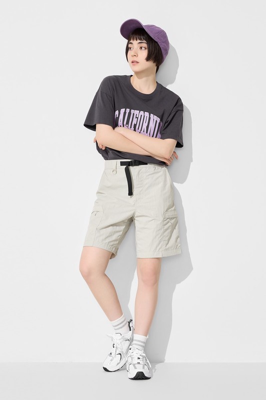 防潑水機能工裝短褲-男