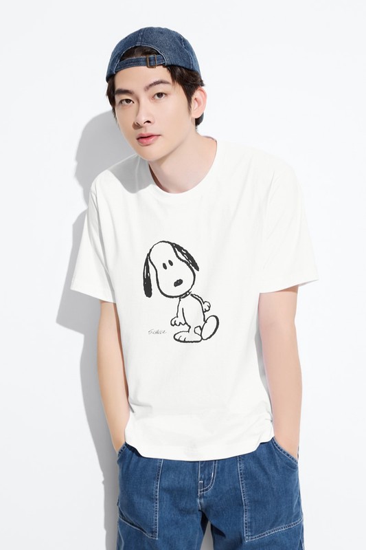 史努比系列印花T恤-02-男