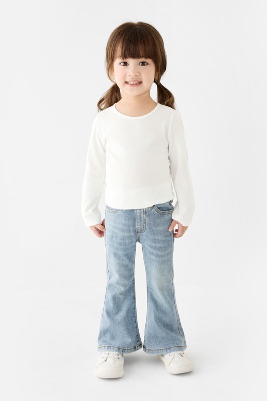 純棉羅紋長袖T恤-童