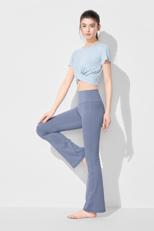 運動輕度支撐喇叭褲-女