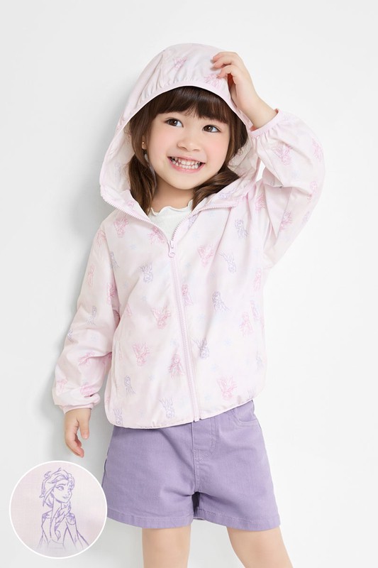迪士尼系列抗UV輕型印花風衣外套-童