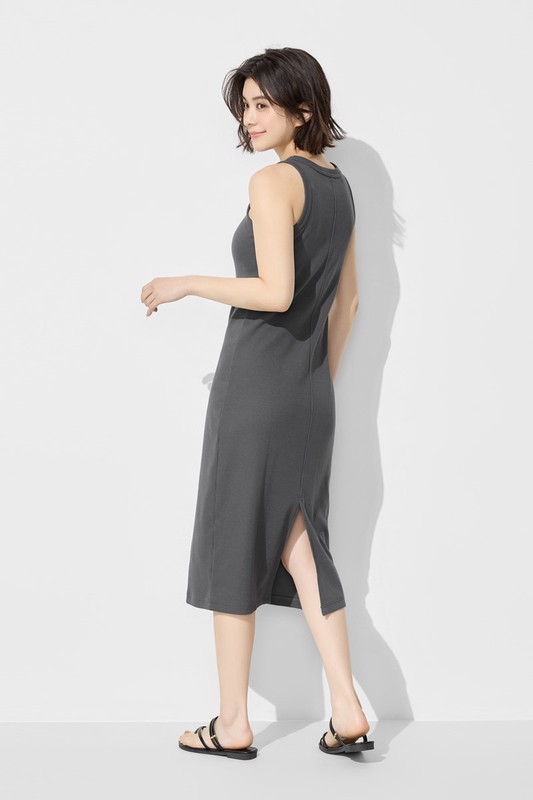 羅紋背心連身裙-女