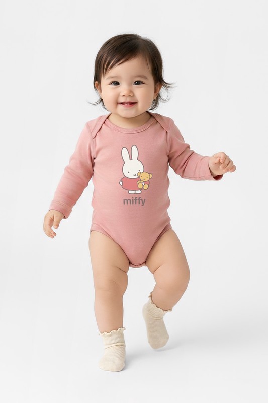 Miffy and Friends純棉羅紋印花包臀衣-Baby