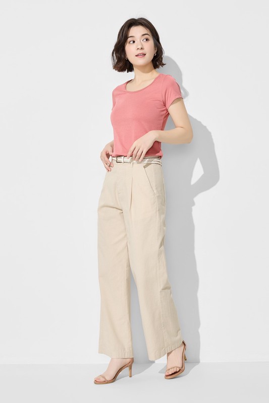 快乾棉大圓領T恤-女