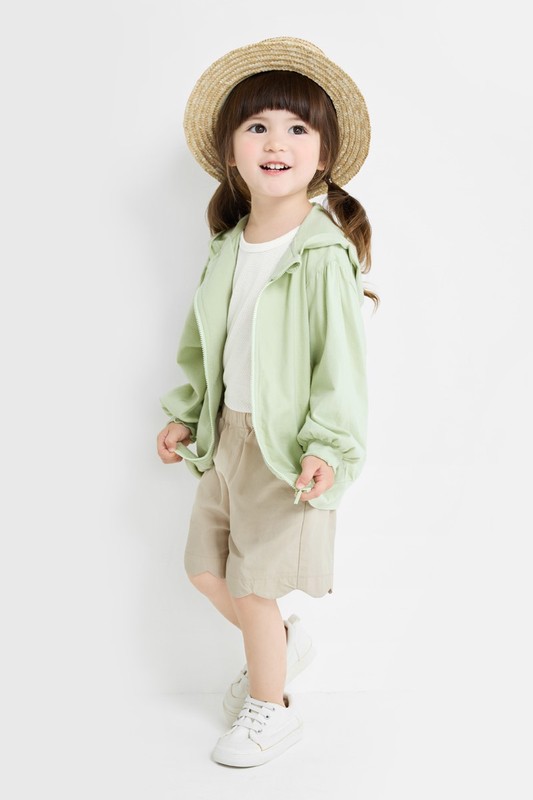 純棉花邊造型短褲-童