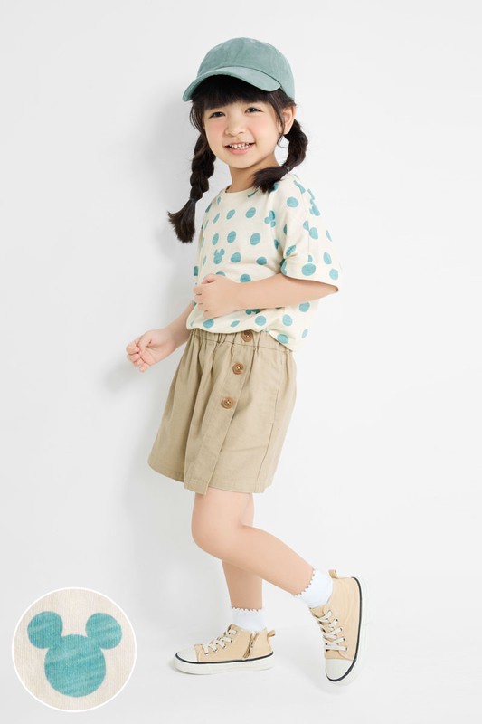 迪士尼系列竹節棉印花T恤-01-童