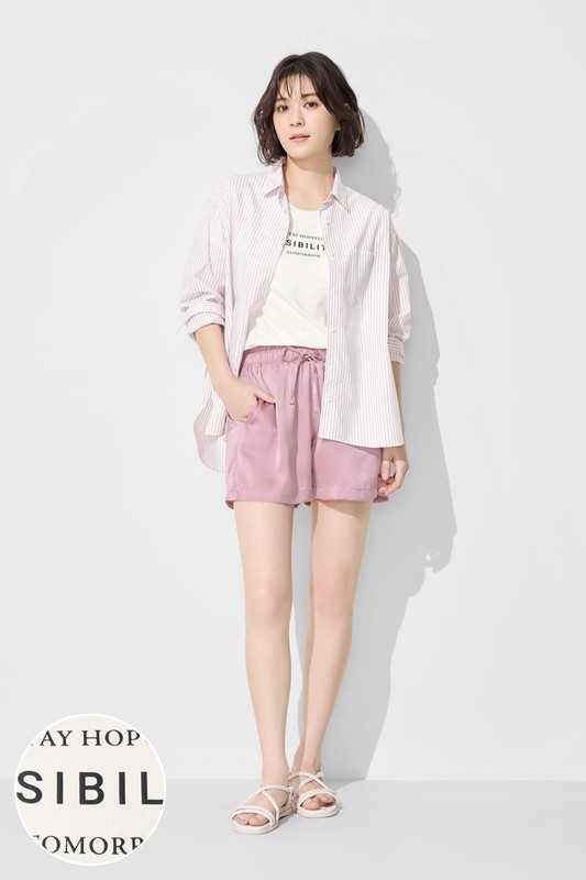 Bra文字印花圓領短袖T恤-女