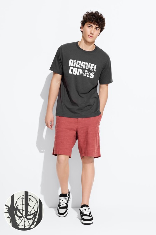 漫威系列厚版印花T恤-07-男