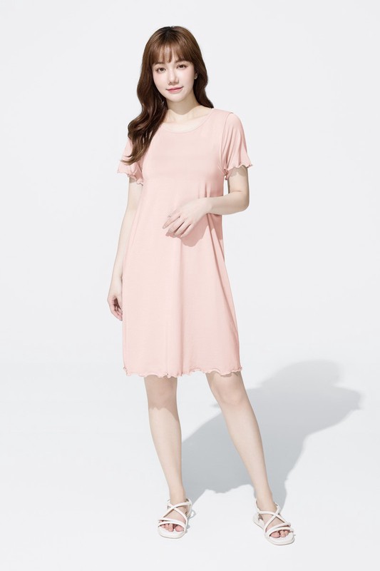 Bra莫代爾木耳邊洋裝-女