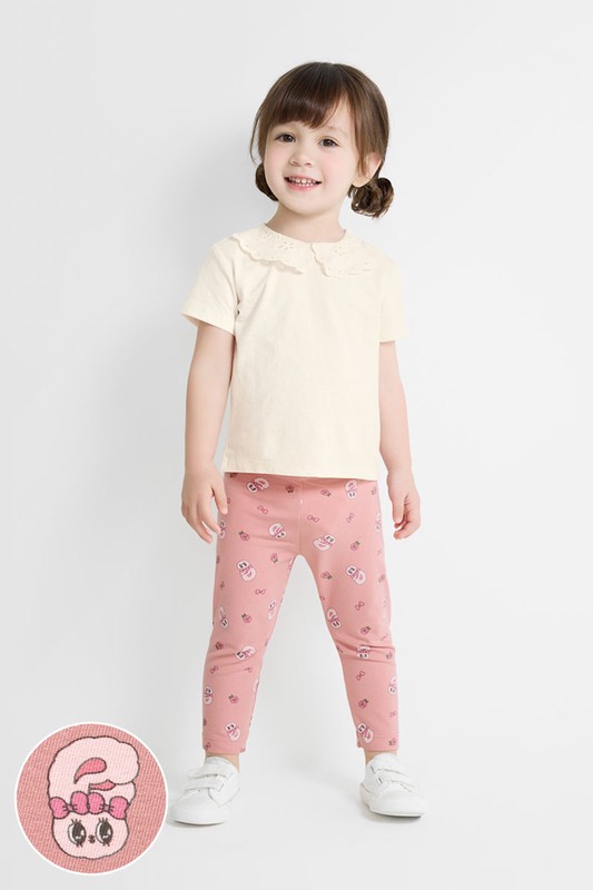 艾絲樂小兔彈力九分內搭褲-Baby