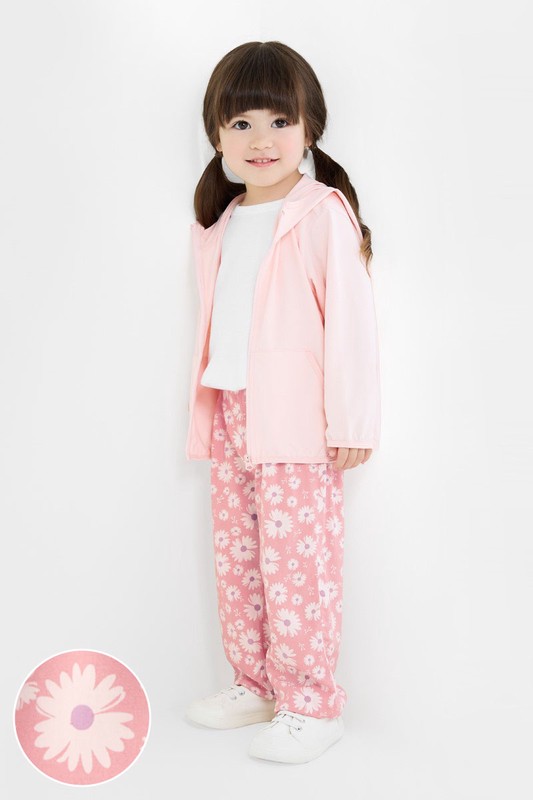 嫘縈印花束口褲-童