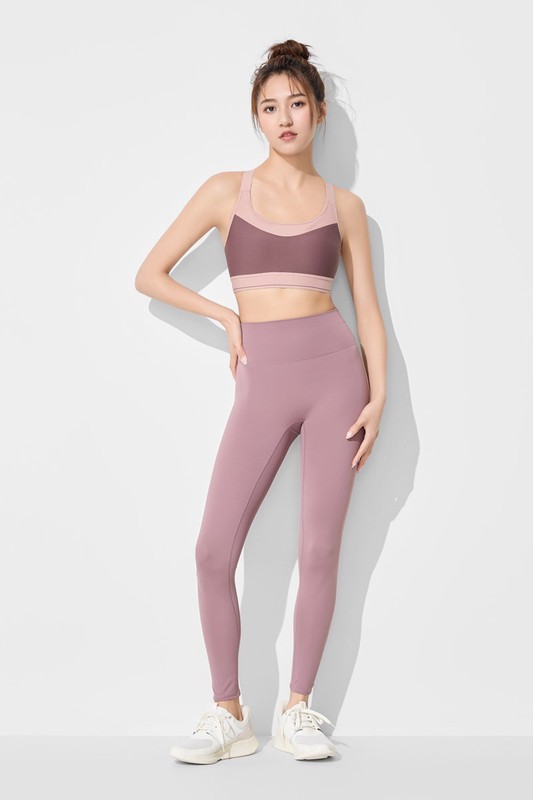 高度支撐背扣式配色Bra背心-女