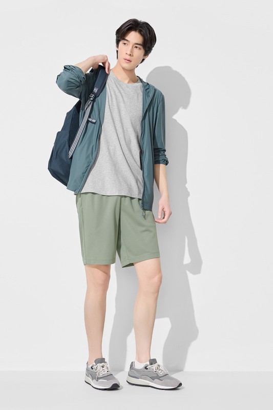 吸排網眼短褲-男