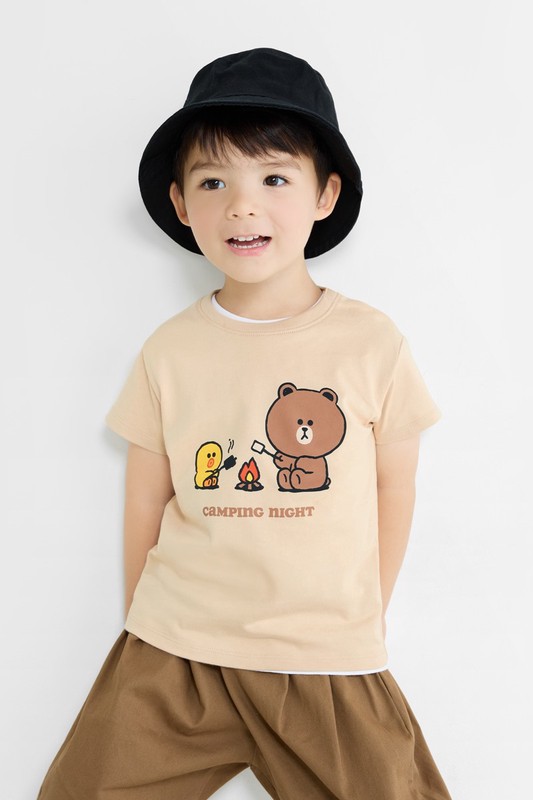 LINE FRIENDS印花T恤-02-童