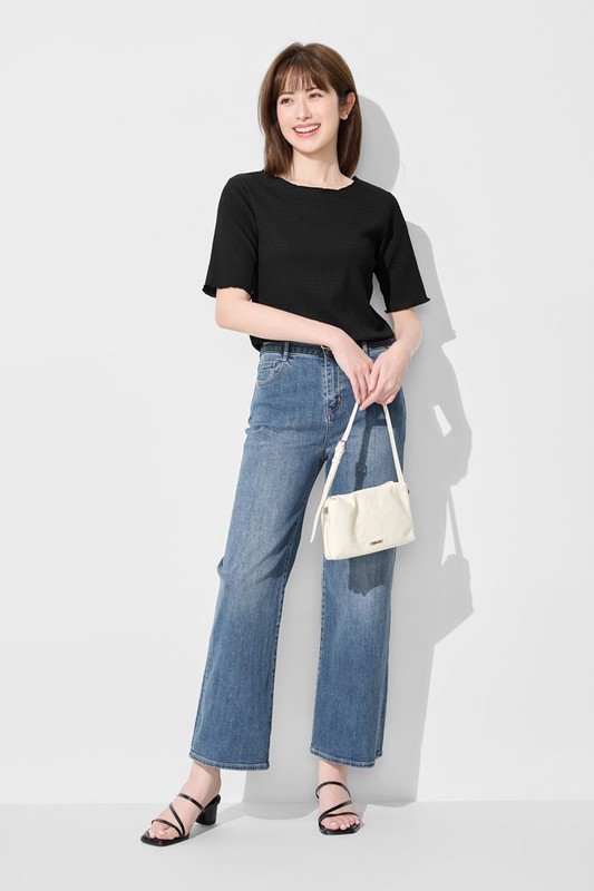 輕柔透膚上衣-女