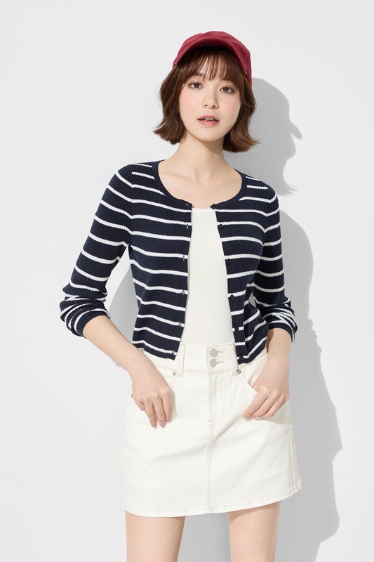 多色收腹牛仔連褲短裙-女