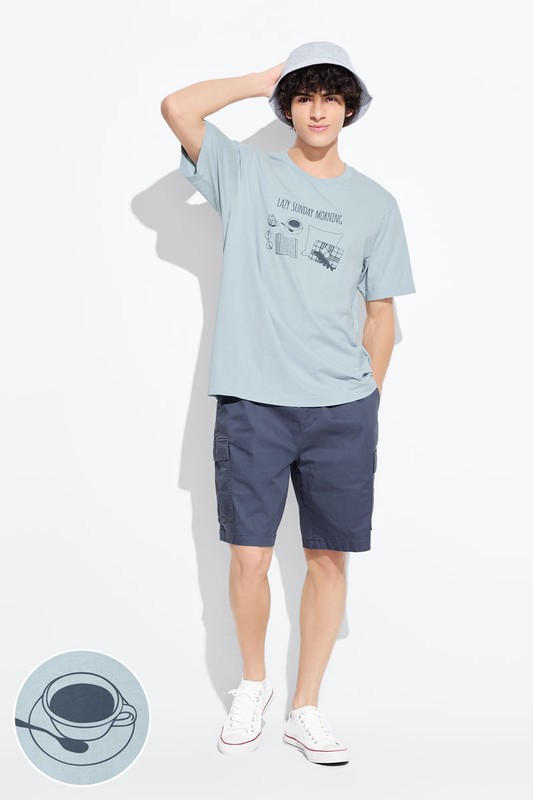 休閒時光印花T恤-男