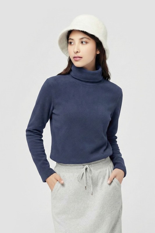 Fleece高領上衣-女