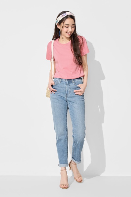 純棉圓領T恤-女